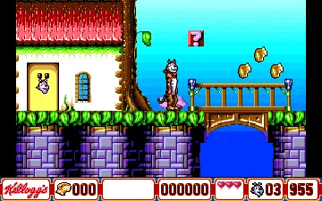 Tony & Friends in Kellogg's Land screen shot game playing